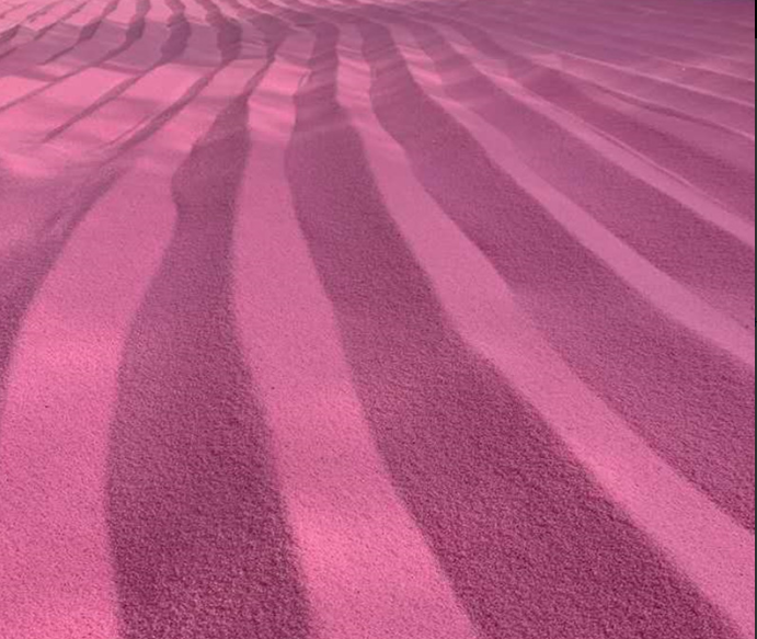 粉色烧结彩砂 沙滩沙 景区游乐场 网红沙 粉沙子